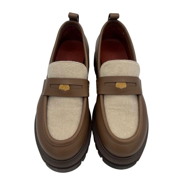 NEW Loro Piana Lomond Penny Loafers Autumn Chestnut Natu - Picture 7 of 14